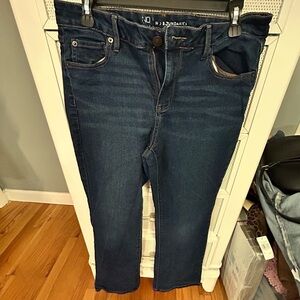 No Boundaries Women's Deep Indigo Straight Leg Jeans